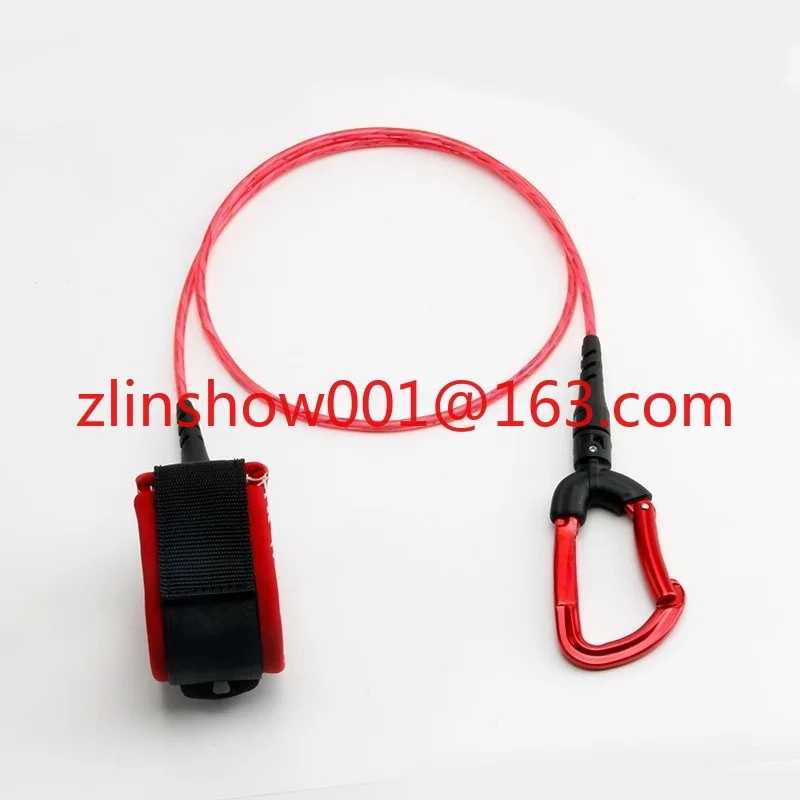 Factory direct free diving rope zinc alloy diving missed rope TPU elastic safety rope