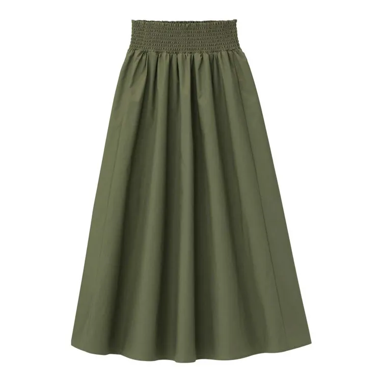 Hot sale plus size Autumn maxi long skirts,plus size cotton linen Spring party skirts blue black purple red