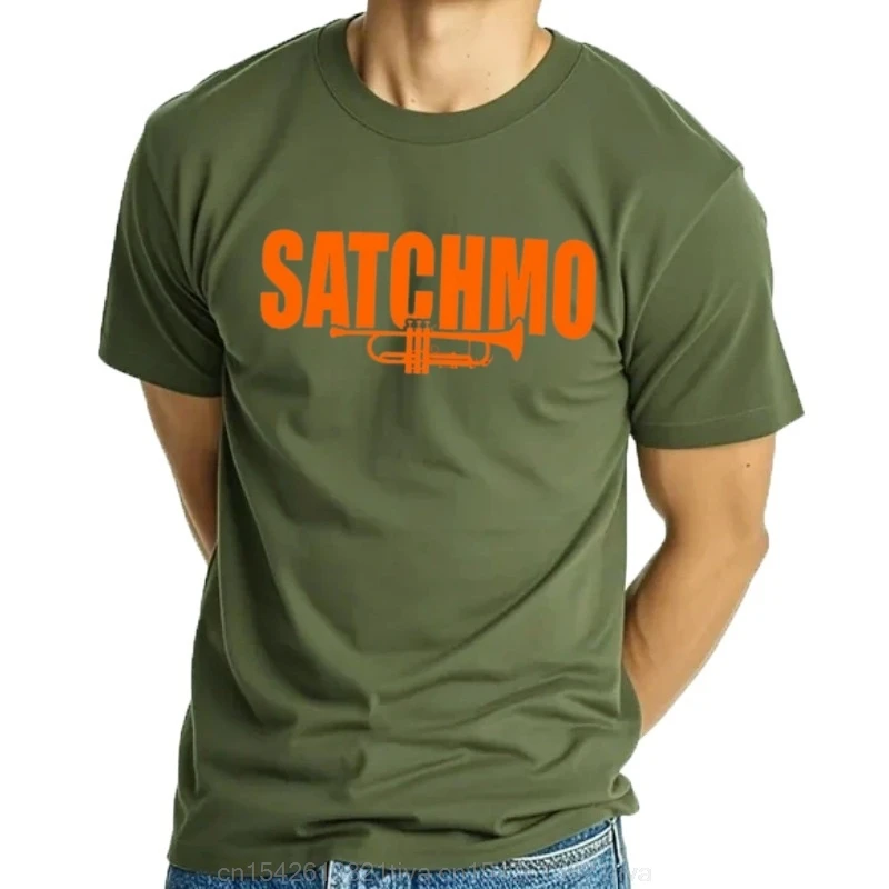 Louis Armstrong - Satchmo T-Shirt quick drying customs design your own Men's t-shirts