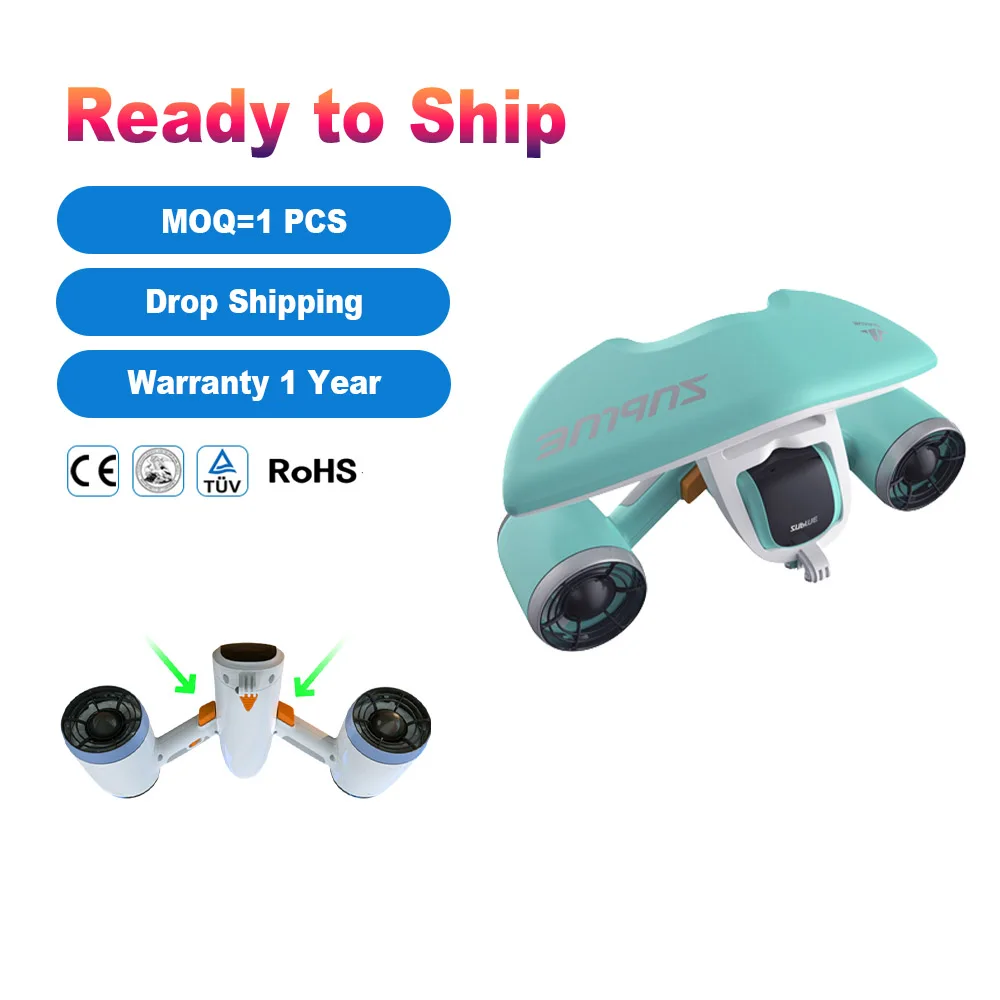 Sublue 520W Dual Propeller Underwater Scooter 11000mAh 30mins Runtime 40m Diving Depth MOQ 1