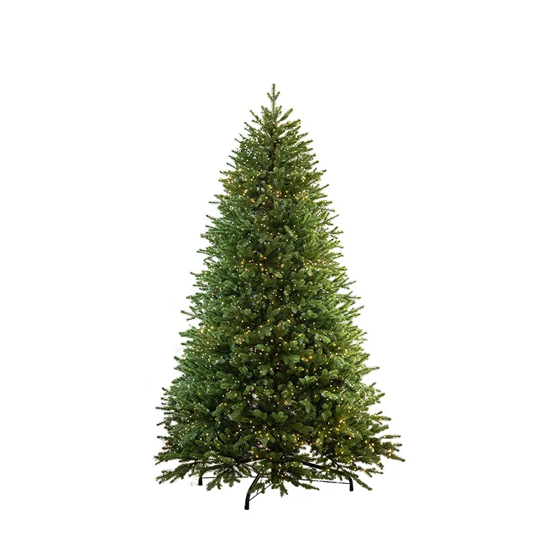 

Full PE leaf luxury encryption, luminous Christmas tree five-pronged tree home, living room ornament large floor-to-ceiling