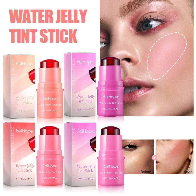 

Multifunctional Blush Lip Stick - Moisturizing Long-Wear Matte Formula Natural Brightening for Lips Cheeks Daily Makeup