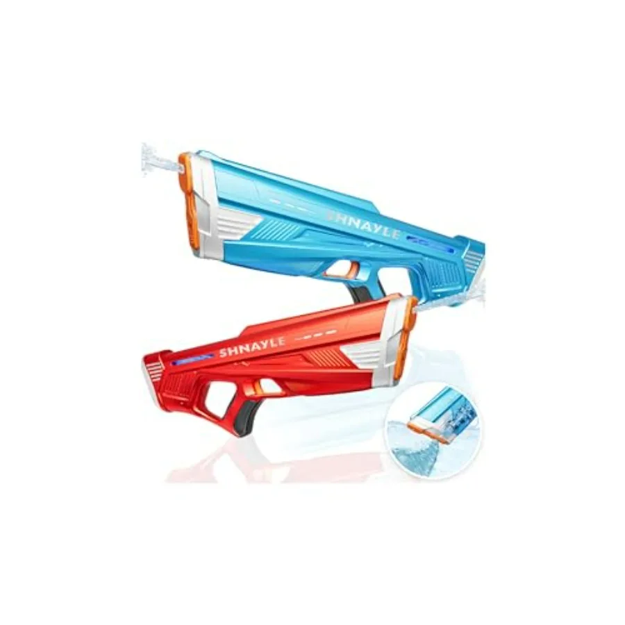 Pool toy for adults and kids: electric water guns with USB-C charging, automatic high-powered shooting, strongest long-range bl
