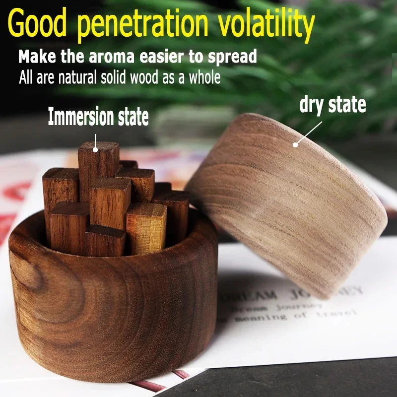 Eco Friendly Beech Wood Reed Diffuser Bottle Fireless Aromatherapy Oil Diffuser Home Perfume Scented Sticks for Bathroom Kitchen