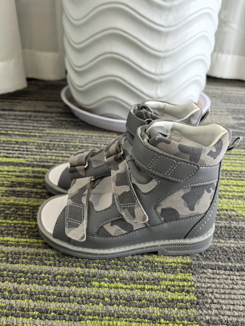 PRINCE PARD Orthopedic Sandals for Toddlers, Kids Summer Corrective Shoes with High Top Ankle Support for Flat Feet Walking