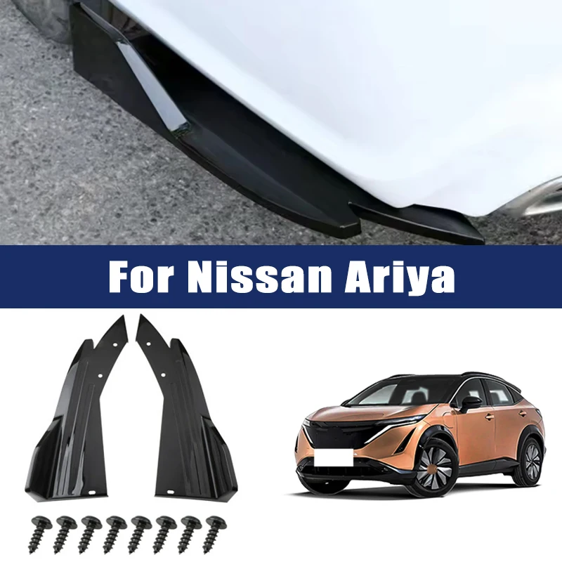 

Car Rear Bumper Spoiler Lip Carbon Fiber Wing Trim Anti-crash Diffuser Side Skirt Wrap Angle Splitter For Nissan Ariya