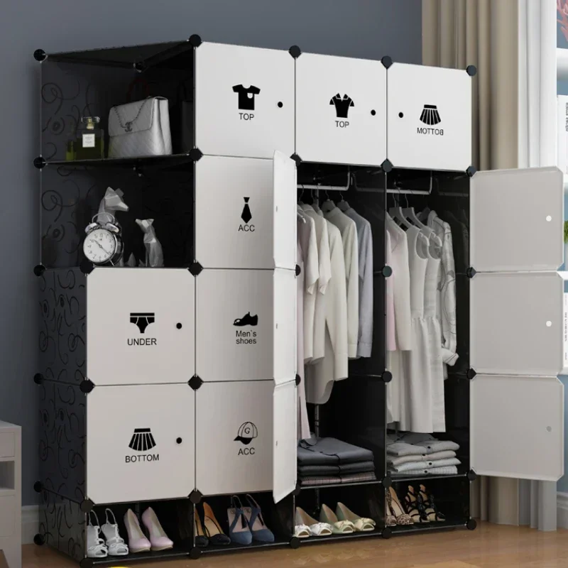 Jewelry Closets Storage Wardrobes Organizer Plastic Folding Clothing Cabinet Organizer Partitions Guarda Roupa Unique Furniture