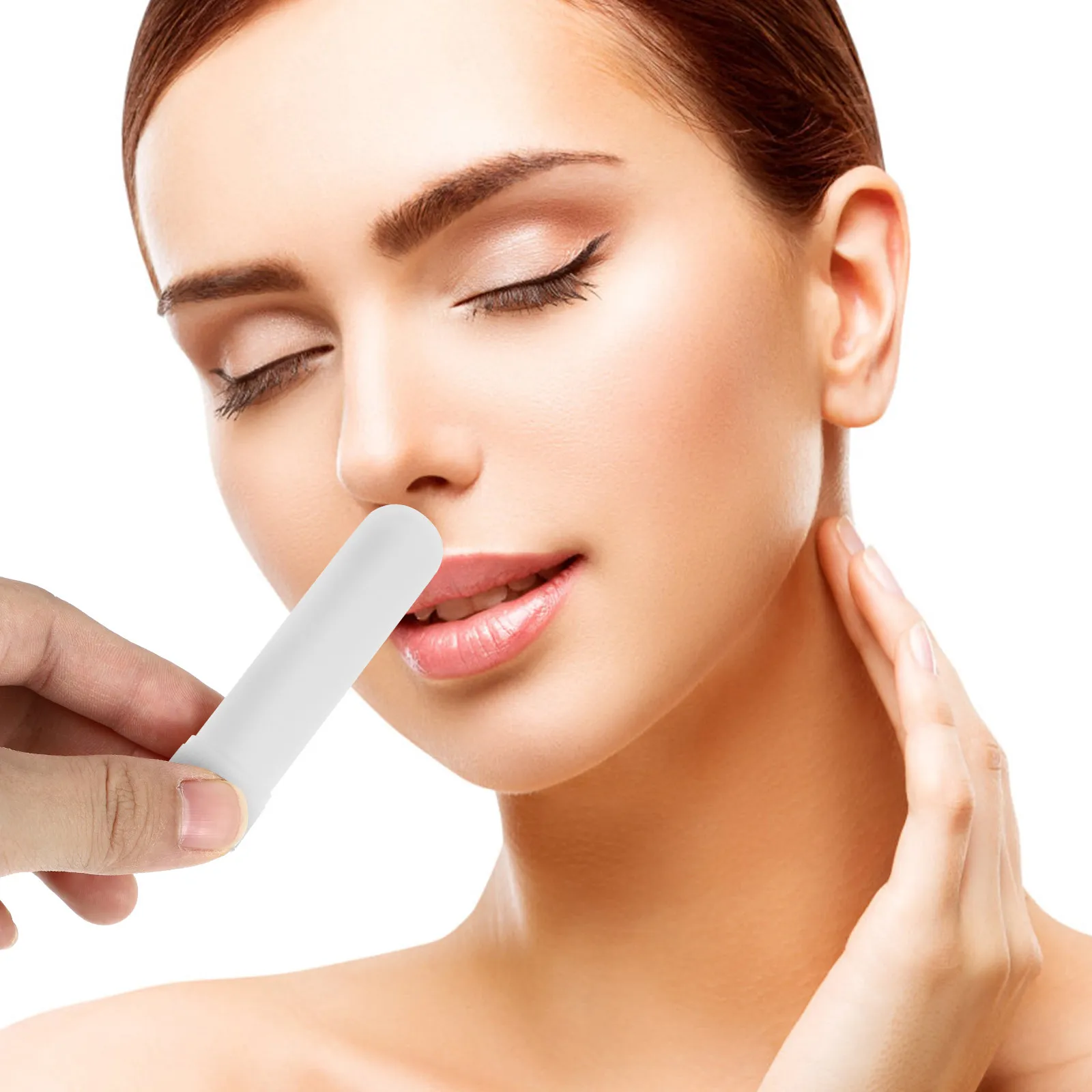 

10 шт. портативных пластиковых назальных ингаляторов для эфирных масел, ароматерапевтические стики для освежения и облегчения дыхания