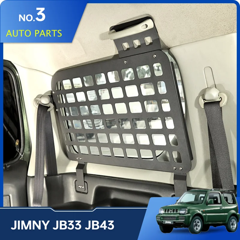 Window storage bracket Trunk Storage Panel For Suzuki Jimny JB33 JB43 1998 2018 Modular Cargo Rack Shelf Side Window Shelf