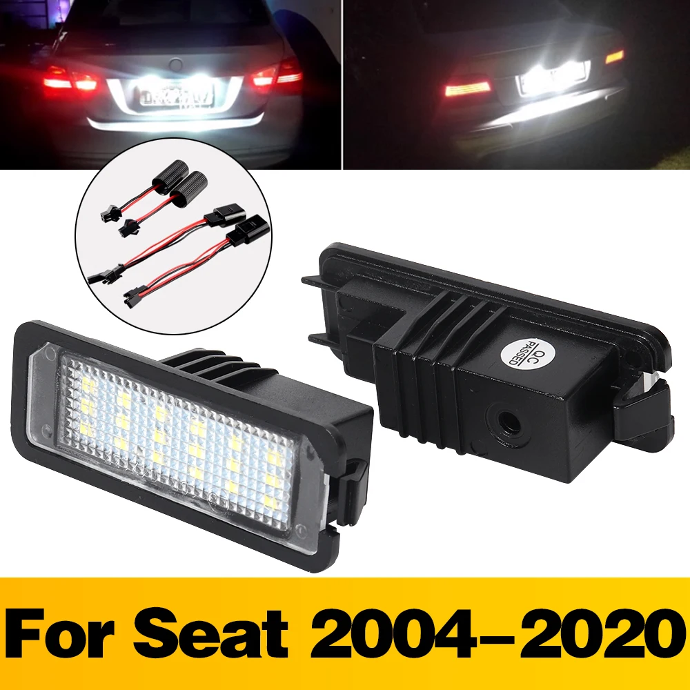 

Для SEAT Leon 1P MK2 5F SC MK3 Ibiza 6P MK4 6F MK5 Exeo LIMOUSINE Altea 5P1 светодиодные лампы для автомобильного номерного знака, аксессуары для ламп