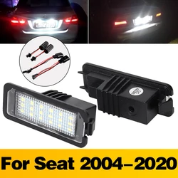 For SEAT Leon 1P MK2 5F SC MK3 Ibiza 6P MK4 6F MK5 Exeo LIMOUSINE Altea 5P1 LED Car License Plate Light Bulbs Lamp Accessories
