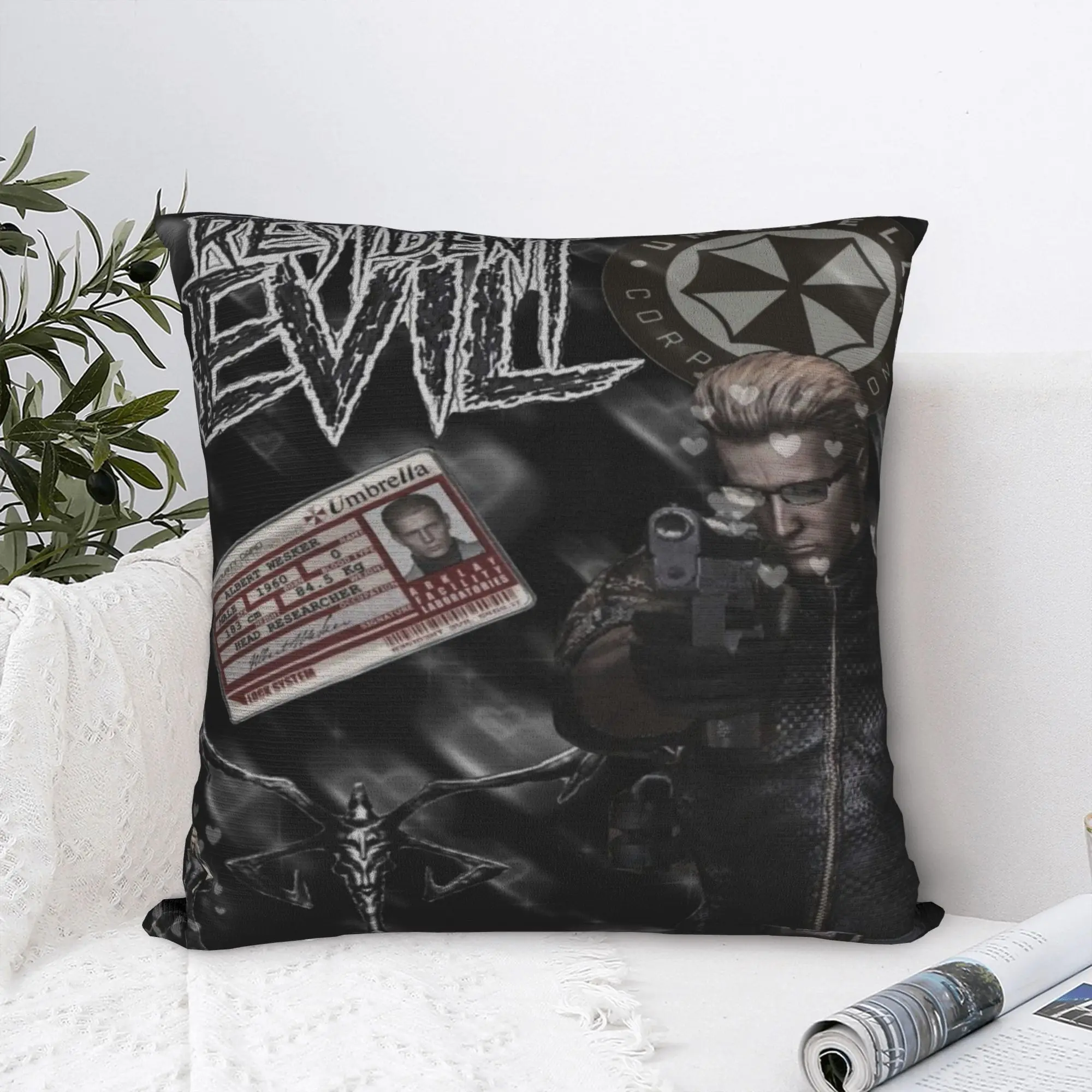 

Наволочка Альберт Уэйкер, аксессуары, чехол для подушки с принтом, наволочки, украшение для дома, квадратный, разные размеры