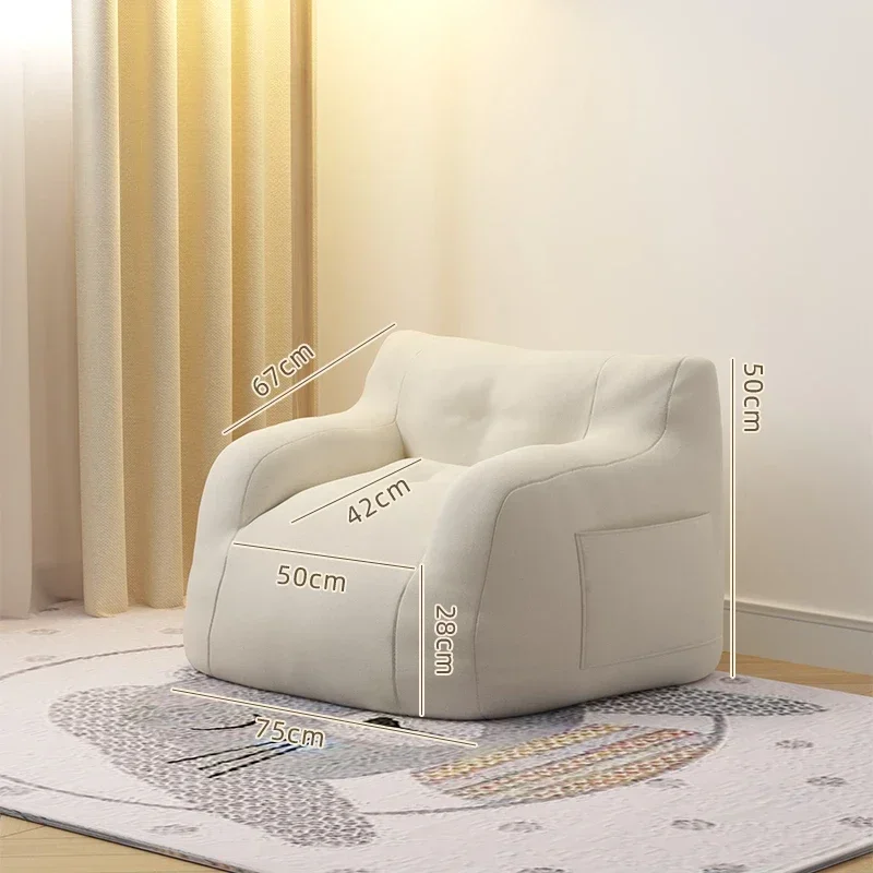 

Children Lazy Sofa Classic Lounge with Filler Bean Bag Lovely Leisure Modern Tatami Comfortable Living Room Furnitures