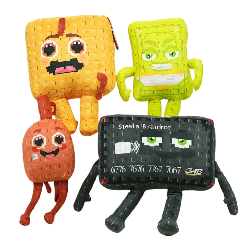 

2026 New Steal a Brainrot Plush Toy Cute Meme Character Plushie Soft Stuffed Animal Doll Kawaii Kids Birthday Gift Room Decor