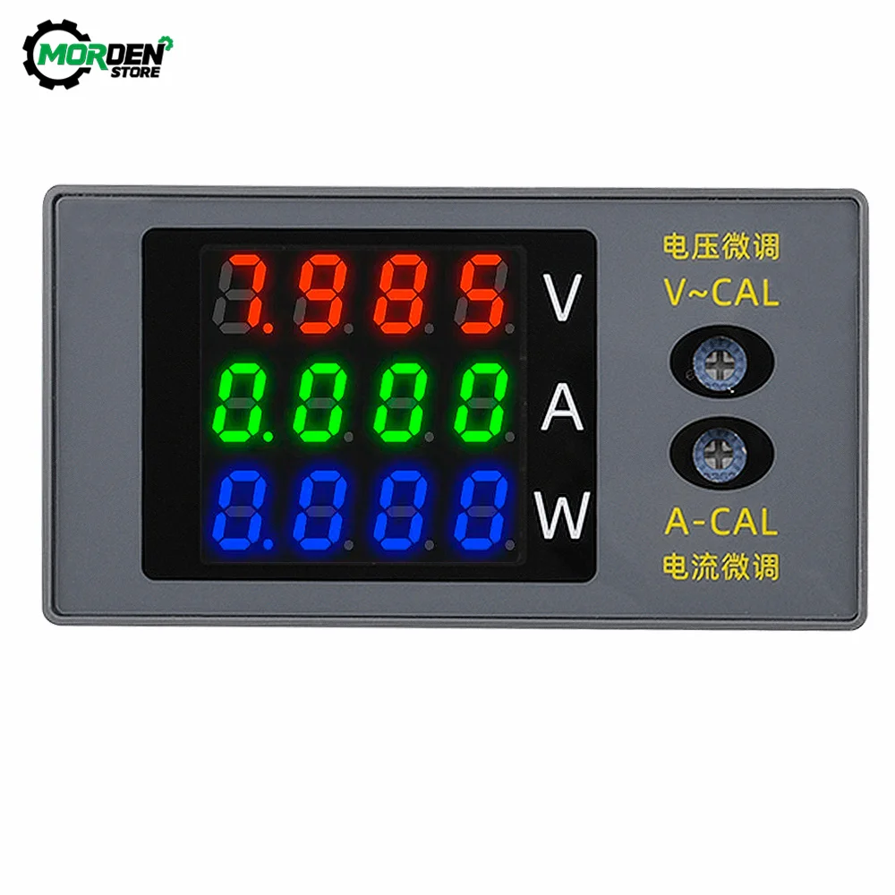 Medidor de Tensão e Corrente Digital Voltímetro Amperímetro Wattímetro Energia Detector de Energia dc 0100v 10a 1000w