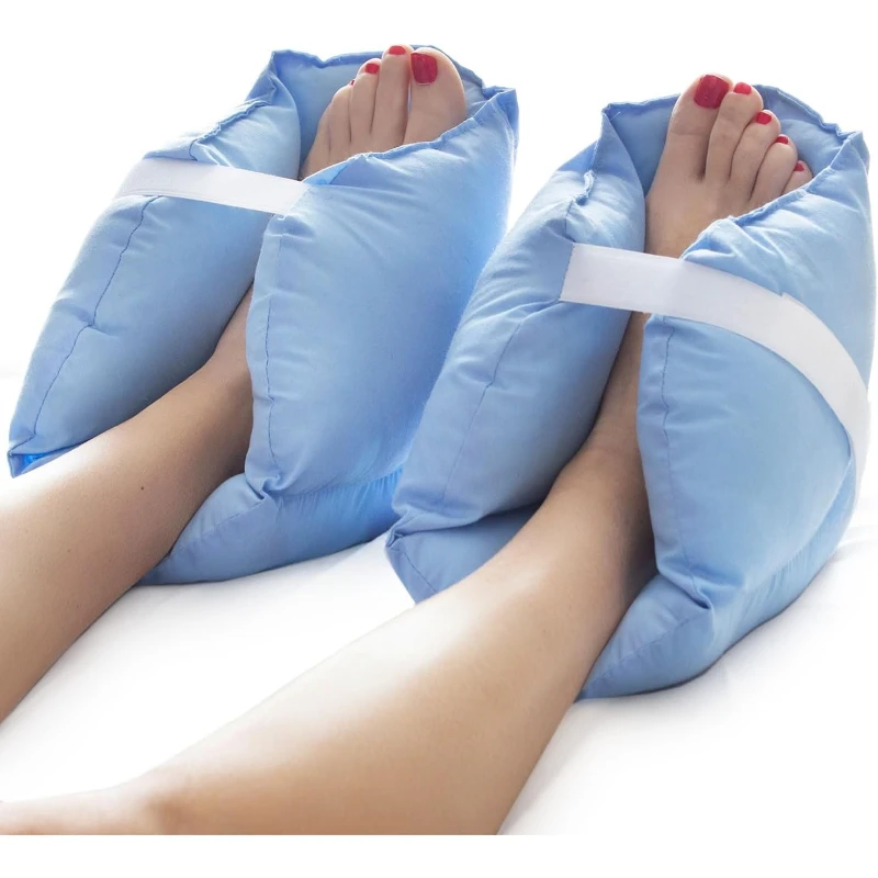 1Pair Heel Cushion Protector Pillow To Relieve Pressure From Sores and Ulcers, Foot Pillow, FSA HSA Eligible, Adjustable in Size