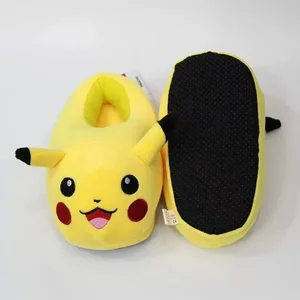 Unisex anime pokemon winter flip flops, beautiful pikachu, soft, hot, unisex cosplay shoes, without slip, comfortable, home, interior, Christmas gift 8 Main Sales Pantufa Pokemon - №7