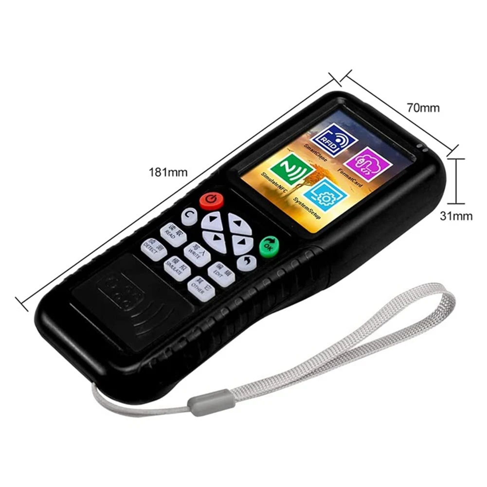 NNnew X100 RFID NFC Smart Card Reader Writer+5xUID Keychain RFID Duplicator ID IC Card Programmer Encrypted Key Copier