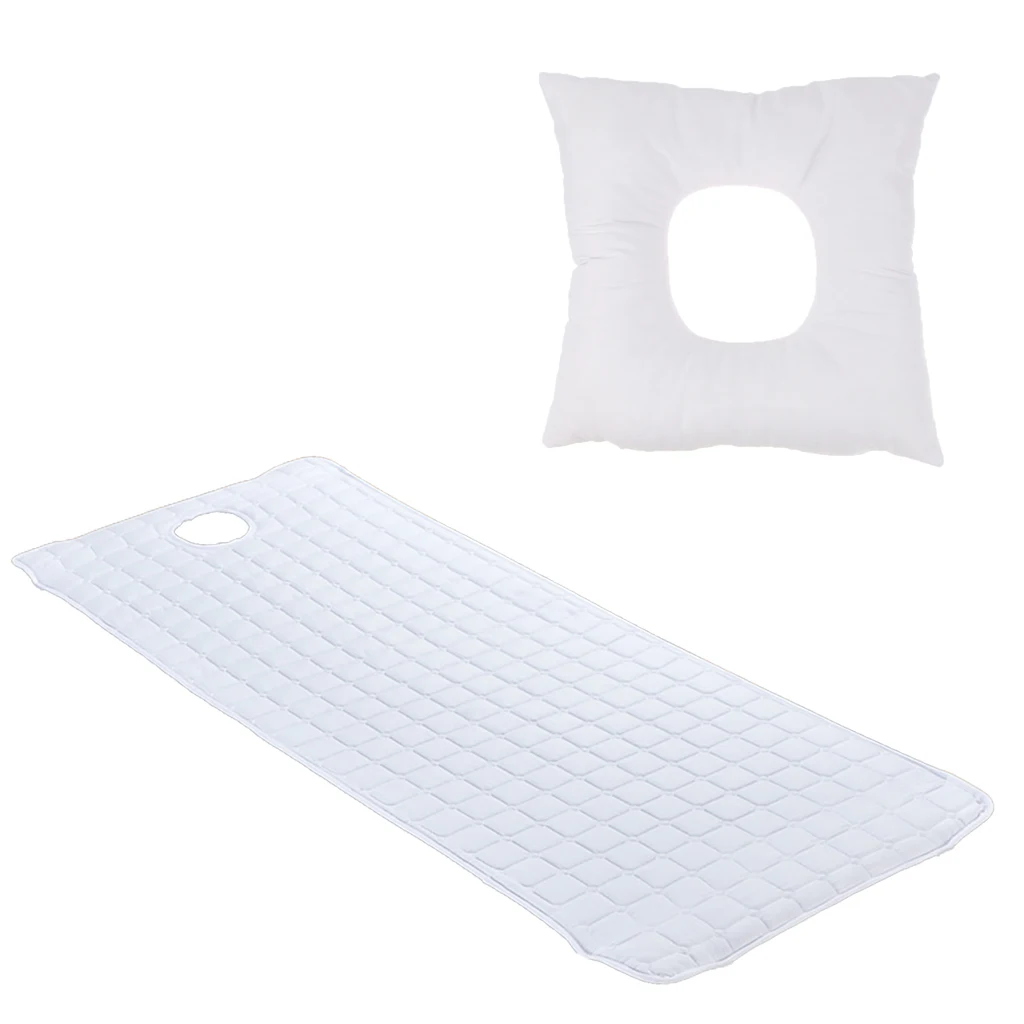 

Massage Table Mattress Pillow with Face Breath Hole Non-slip SPA Bed Sheet Pad for Beauty Salon and Hotel Beds Within 75x28inch