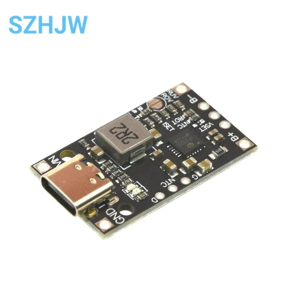 2S 3S Type-C USB BMS 15W 8.4V 12.6V 1.5A Lithium Battery Charging Boost Module With Balanced Support Fast Charge With Indicator