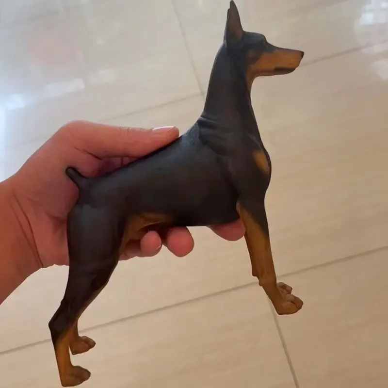 Mr.z 1:6 hayvan oyuncaklar alman Doberman polis köpeği 12 ''şekil