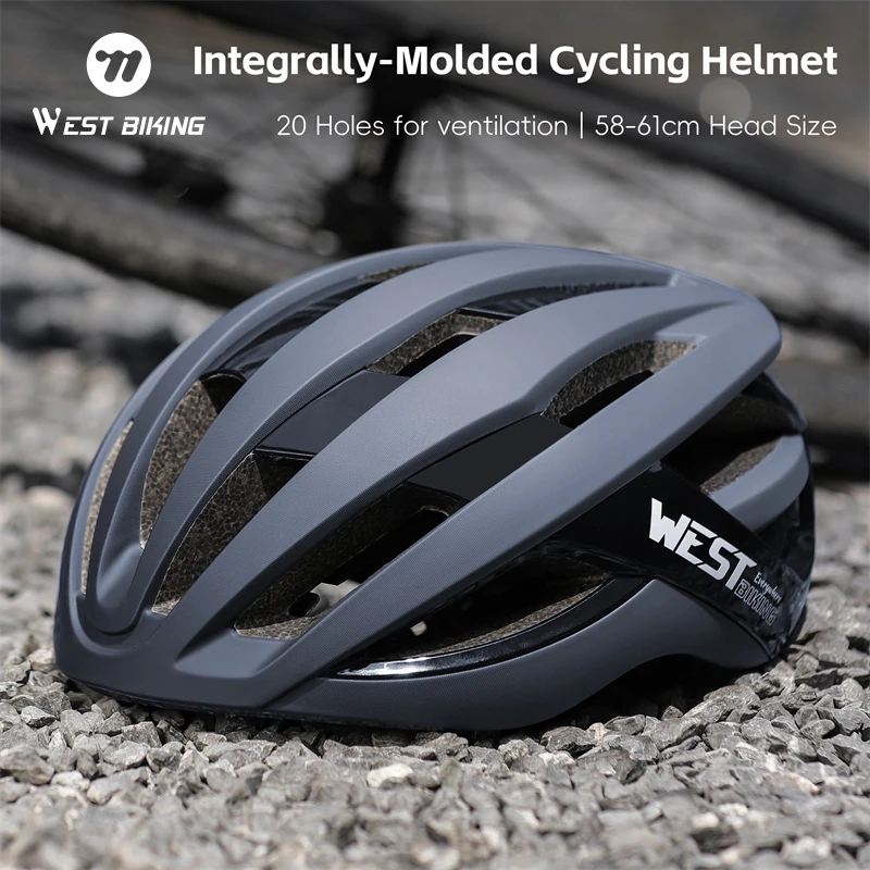 

WEST BIKING Cycling Helmet Integrated Molding Ultralight MTB Road Bike Helmet Cycling Safety Cap Men Women Bike Accessories