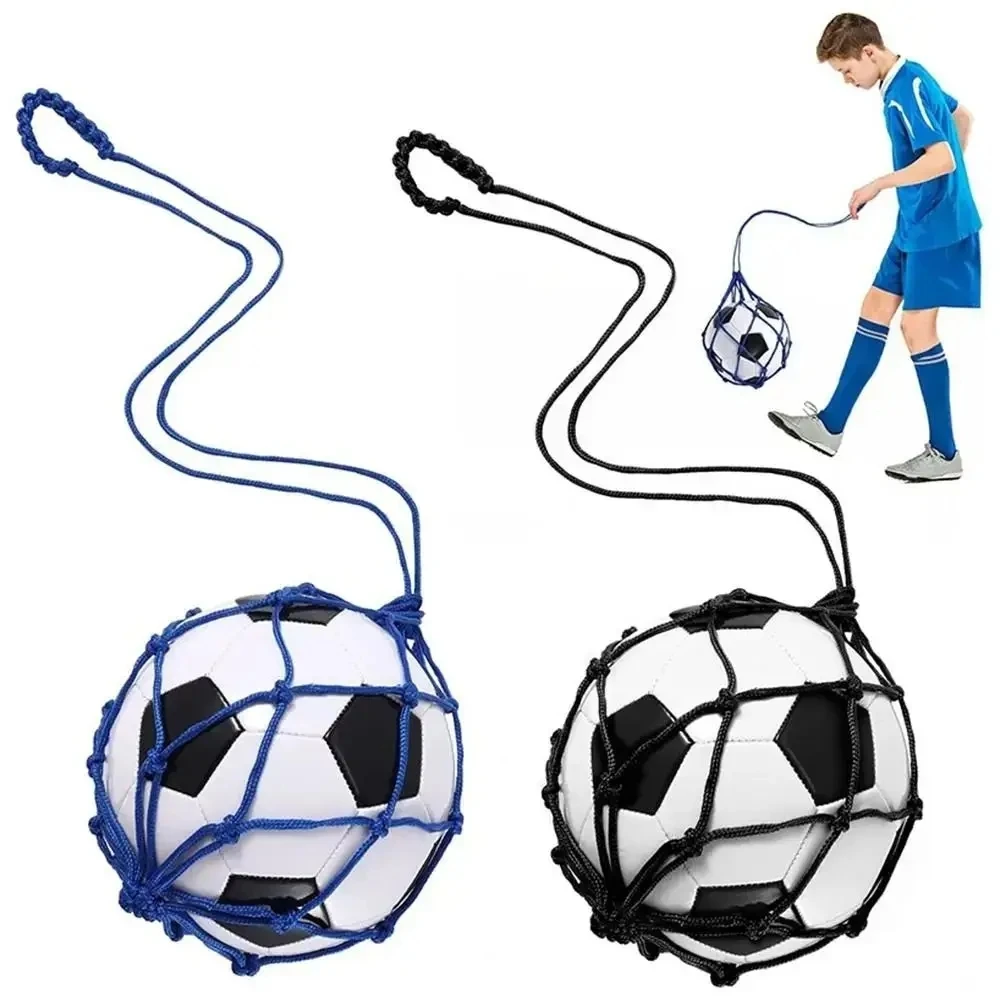 Tasca per rete da calcio per allenatore automatico per calcio giovanile Borsa da basket in rete di nylon per sport all'aria aperta professionale Borsa da trasporto per pallone da calcio in rete solida