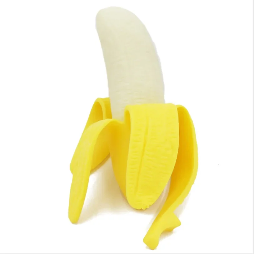 20PCS  Hot selling peeled bananas, stress relieving simulation bananas, children's toys to release fruit pinching joy