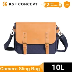 K&F CONCEPT 10L Camera Sling Bag Shoulder Bag Crossbody Cross Body Travel Pack Messenger Sling Bags for Canon DSLR/SLR Camera