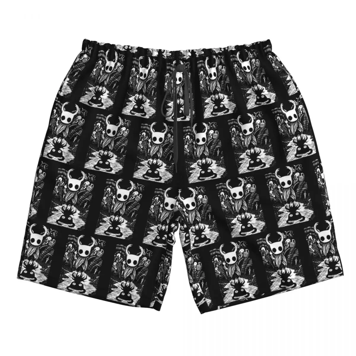 Ghost Knight Graphic Art Hollow Knight Funny Game Trunks Beach Board Shorts Casual Quick Dry Swimming Summer Men Pants