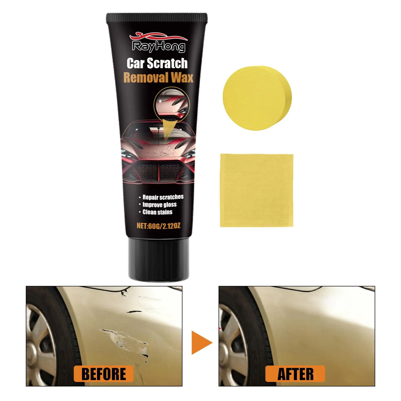 

Car Scratch Remover Car Scratch Removal Paste for Deep Scratches Trucks