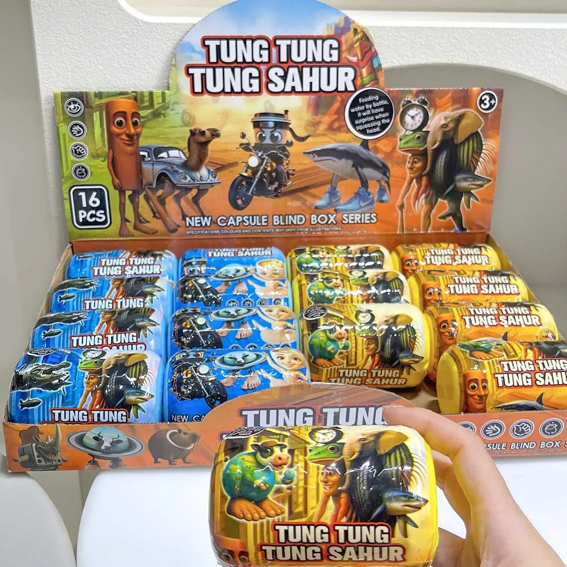 Tralalero Tralala капсула аниме слепая коробка Shanhaijing коллекционная фигурка рюкзак кулон брелок веревка кукла игрушка загадочный подарок