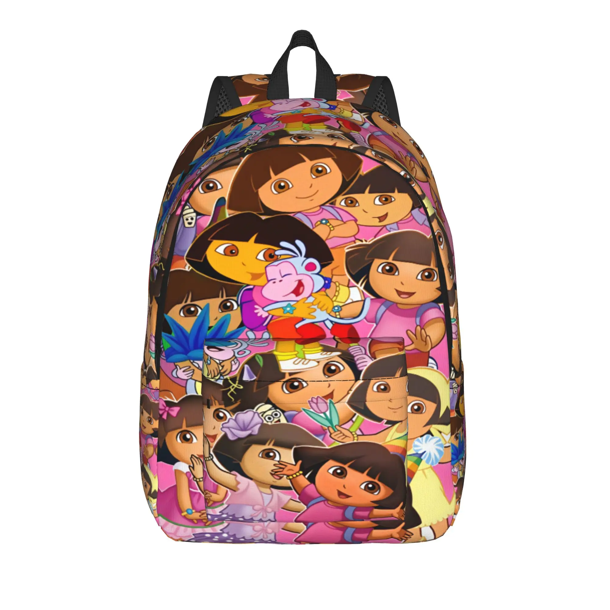 Doras The Explorer Backpack  Daily Backpacks Female Kawaii School Bags Colorful Pattern Rucksack