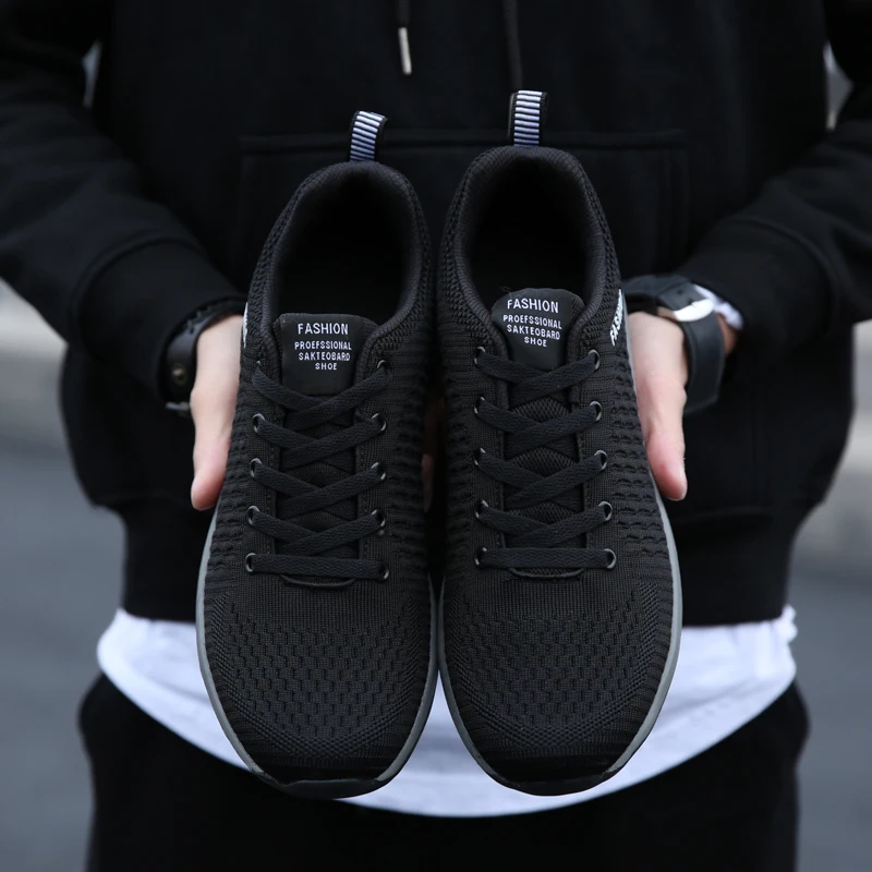 

Casual Men Women Knit Sneakers Athletic Shoes for Men Shoes Sneakers Black ShoesBreathable Athletic Running Walking Gym Shoes
