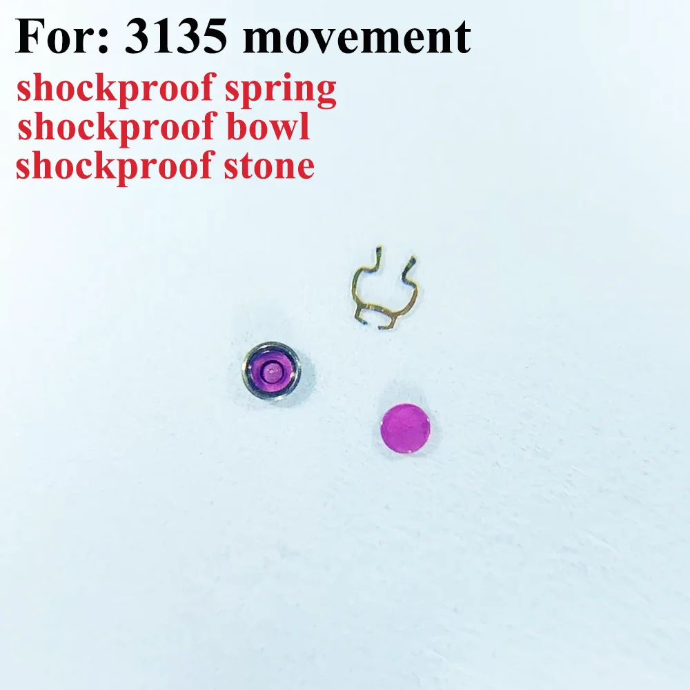 

Watch Accessories Shockproof Spring Shockproof Bowl Shockproof Stone Suitable for 3135 Movement Shock Absorber Stone Bowl Spring