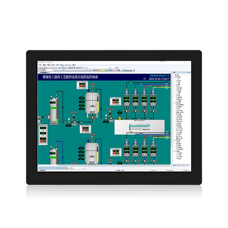 17/19Inch Industriële Controle Computer Capacitieve touchscreen 1280*1024 Monitor Embedded Computer Alles in een PC panel