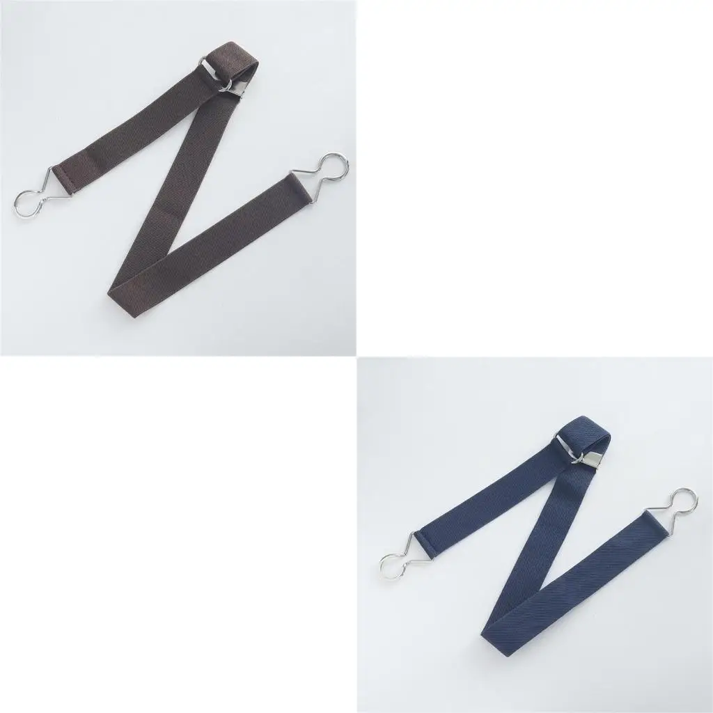 

39BD Adjustable Waist Belt Casual Waist Strap Hook Button Jeans Belt Elastic Band