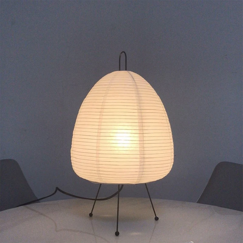 Japanese Rice Paper Lantern LED Table Lamp Living Room Bedroom Bedside Study Hotel Homestay Tripod Floor Lamp,US Plug-ABFB