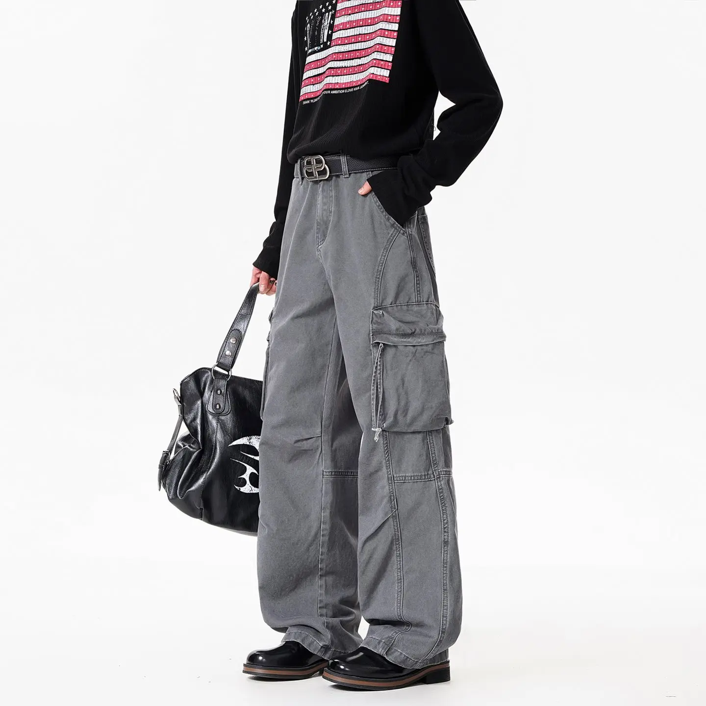 

Мужские джинсы Cleanfit American Style Workwear, прямые брюки со средней посадкой, весенняя новинка, утилитарные брюки цвета хаки