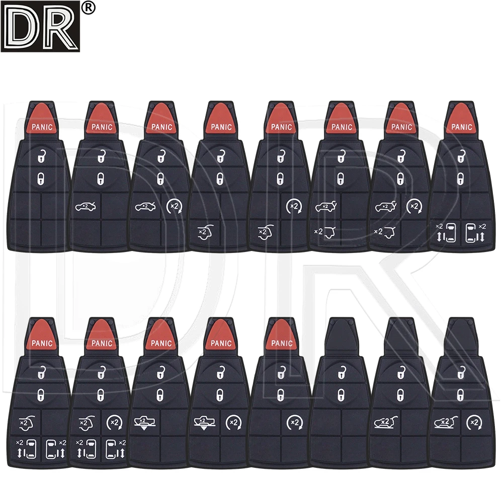 

Great Replacement Car Key Keycap Button Cover For Jeep Grand Dodge Cherokee 300 Journey CaliberChrysler Town & Country RAM