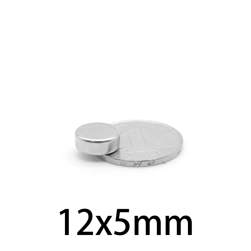12x5 مغناطيس قوي قوي 12x5 مللي متر مغناطيس دائري 12 مللي متر × 5 مللي متر للثلاجات المنزلية والمكاتب لتقوم بها بنفسك 12*5 مللي متر مغناطيس البحث