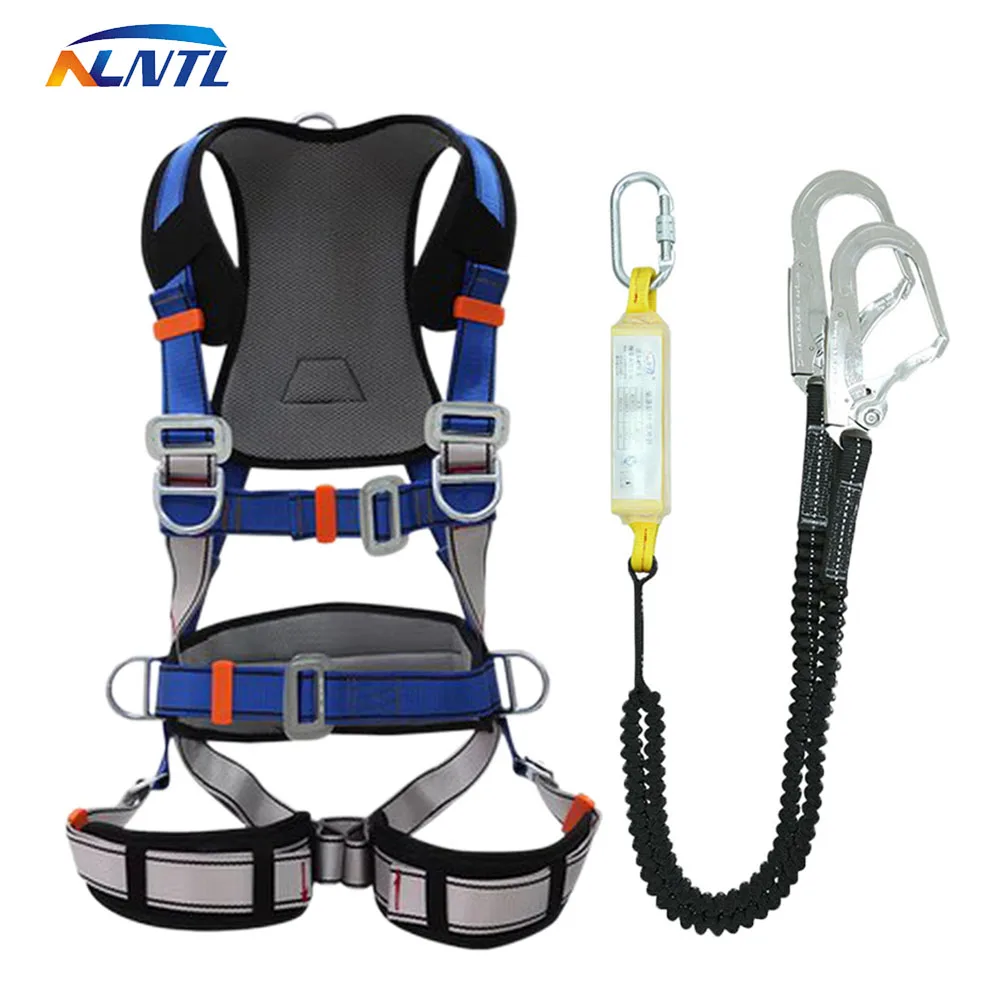 Five-point Work Safety Belt Outdoor Rock Climbing Training High-altitude Full Body Harness Protective Construction Safety Rope