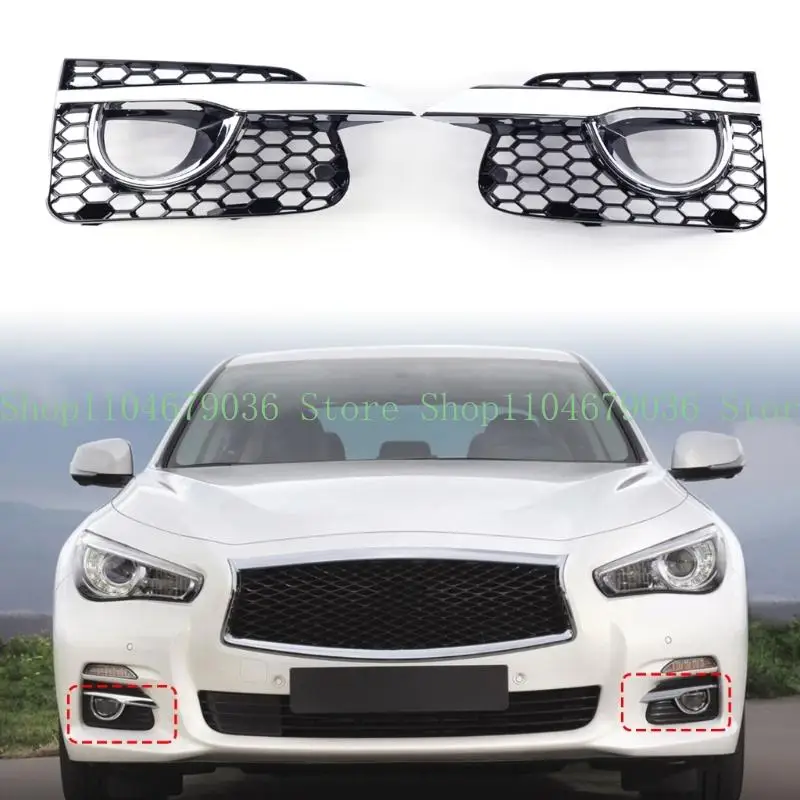 

652F 1 Pair Ventilated Headlight Guards Grilles Promoting Airflows Quick Clip Design For Easy Mounting 622574GA0A 622564GA0A