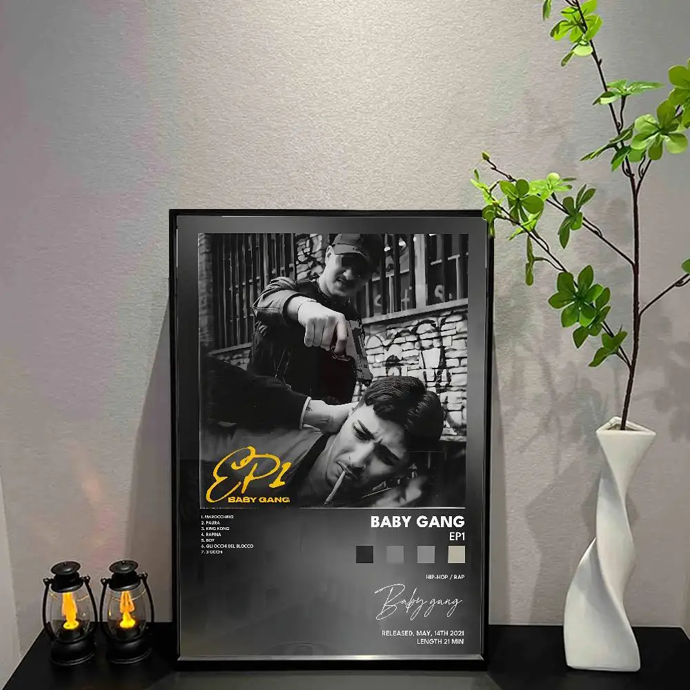 Póster B-Baby G-Gang, álbum de música, lienzo impreso, arte de pared, decoración de habitación, impresión artística de pared, decoración del hogar, habitación de 50x70