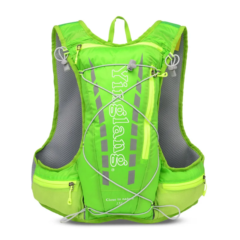 Mochila Ultra Leve de Ciclismo e Corrida para Masculino e Feminino, Respirável Cross Country Marathon Water Bag, 450g, 15L