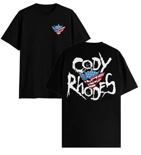 

Футболка Cody Rhodes Merch 2025, мужская футболка с короткими рукавами, топы унисекс, одежда, повседневные женские топы Y2K