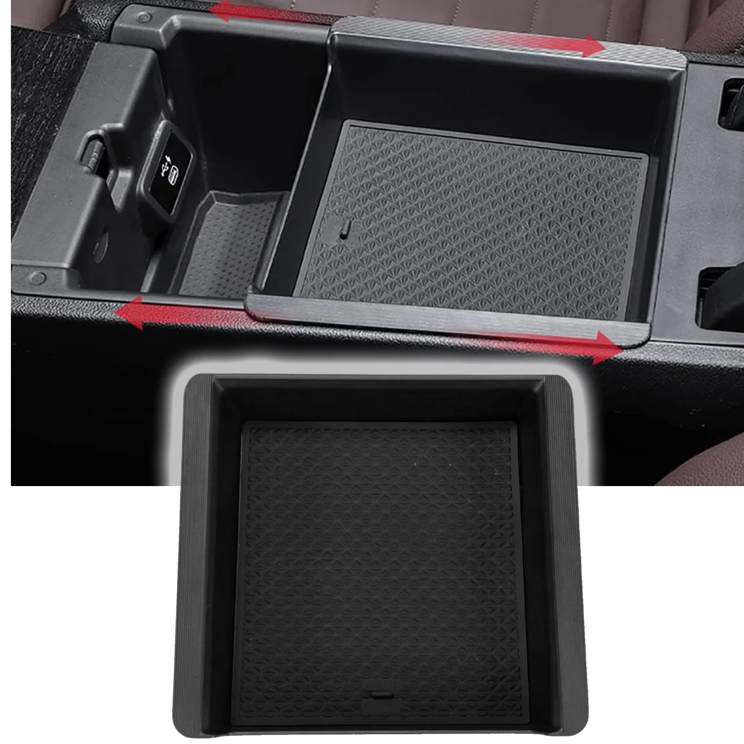 Center Console Armrest Storage Box for BMW 3 4 Series G20 G22 2019-2026 For I4 G26 Middle Slide Insert Storage Tray