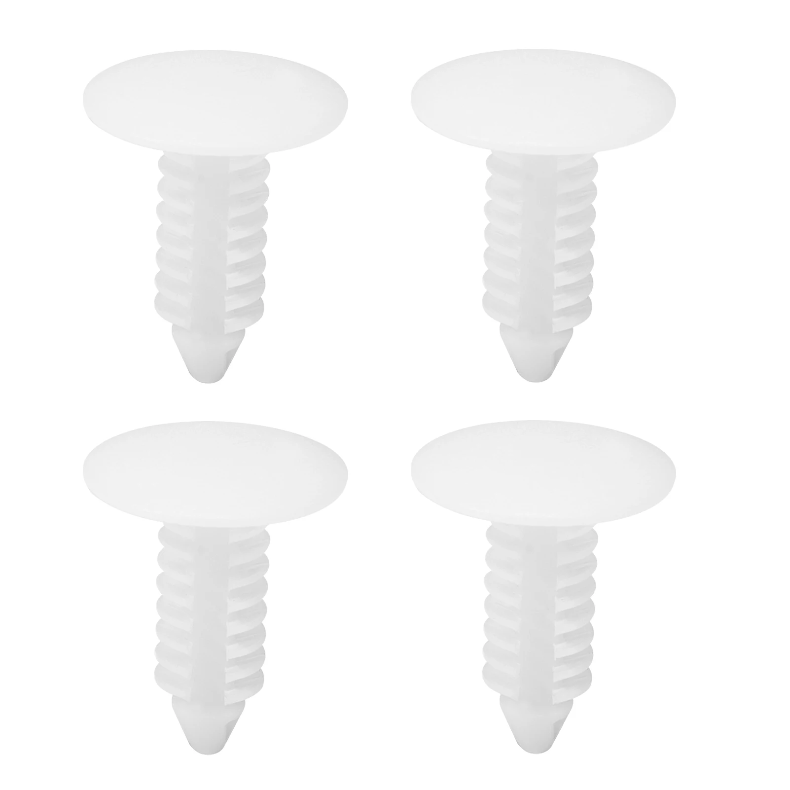 4 PCS White Translucent Bumper Plugs Front License Plate Holes Cover Clips Bumper Shield Retainer