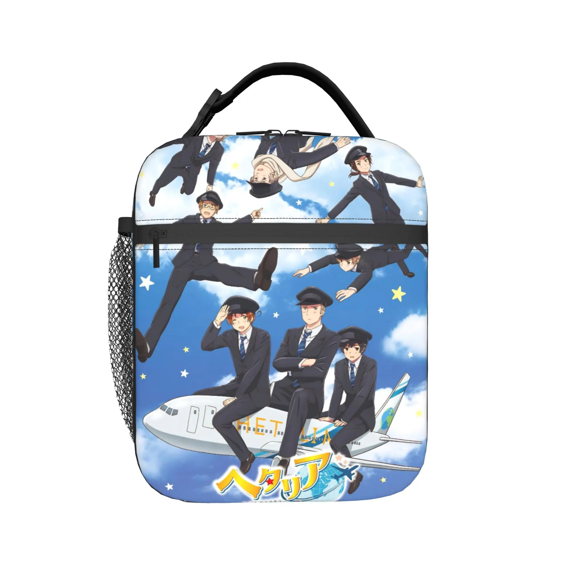 Hetalia Axis Powers Merch Insulated Lunch Bag For Travel  Food Storage Bag Portable Thermal Cooler Lunch Boxes