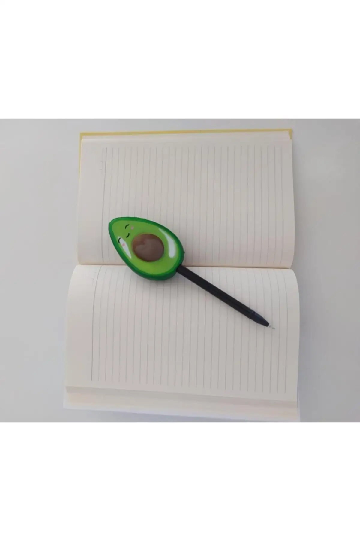 Uras Avocado Squishy Moment Souvenir Diary Notebook Avocado Squishy Pen School Ögrenci Office Sketchbook Handmade Book